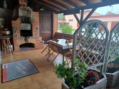 Ein Balkon oder eine Terrasse in der Unterkunft Pension Pawlak
