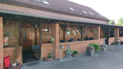 Das Gebäude in dem sich die Ferienwohnung befindet