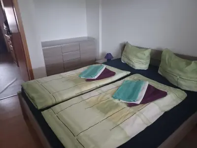 Ein Bett oder Betten in einem Zimmer der Unterkunft Pension Pawlak
