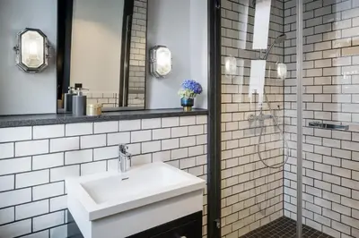 Ein Badezimmer in der Unterkunft Hotel AMO by AMANO Friedrichstraße