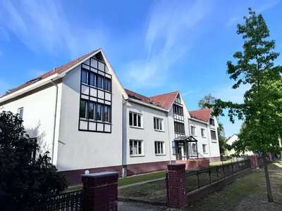 Das Gebäude in dem sich die Ferienwohnung befindet