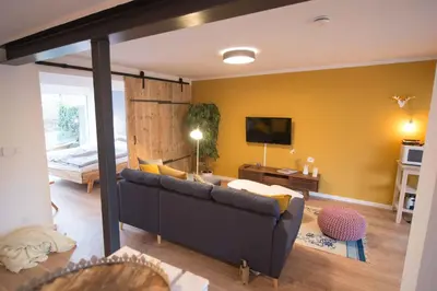 TV/Unterhaltungsangebot in der Unterkunft kleineHauszeit das Ferienhaus am Grimnitzsee