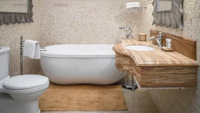 Ein Badezimmer in der Unterkunft Palacina Berlin - Serviced Apartments
