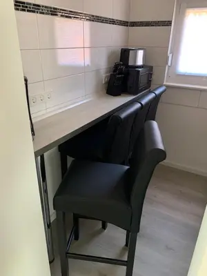 Küche/Küchenzeile in der Unterkunft Ferienwohnung Blume
