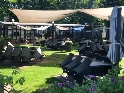 Ein Garten an der Unterkunft Ferienwohnung Blume
