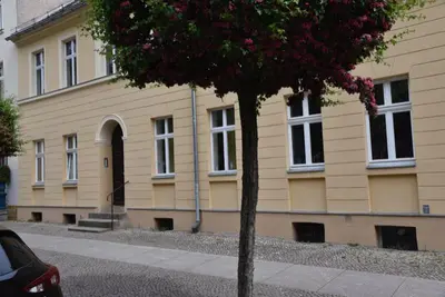 Das Gebäude in dem sich die Ferienwohnung befindet