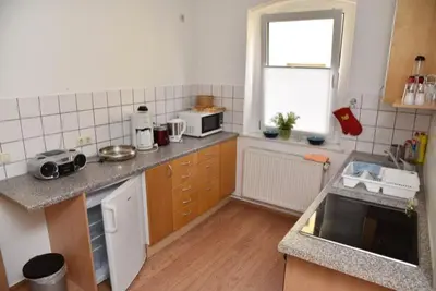 Küche/Küchenzeile in der Unterkunft Ferienwohnung Zentrum