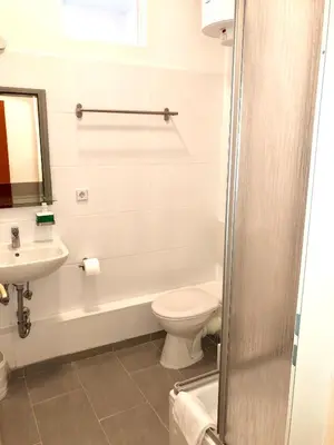 Ein Badezimmer in der Unterkunft Apartment Abendstern