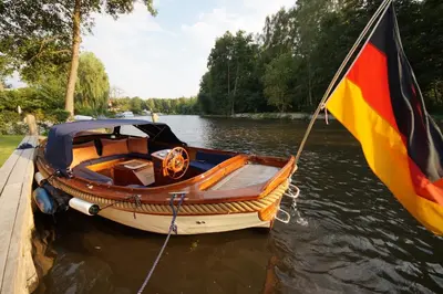 Blick auf einen Fluss in der Nähe der Ferienwohnung