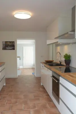 Küche/Küchenzeile in der Unterkunft Ferienhaus BAUMBLÜTE