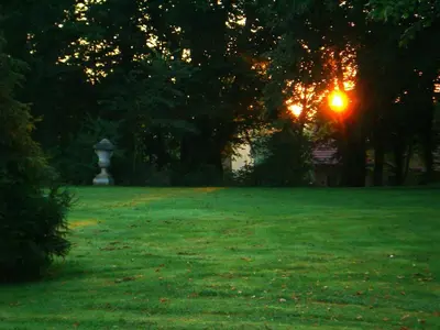 Blick auf den Sonnenuntergang/Sonnenaufgang von der Ferienwohnung aus oder aus der Nähe