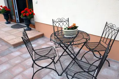 Ein Balkon oder eine Terrasse in der Unterkunft Cellino Hotel Prieros