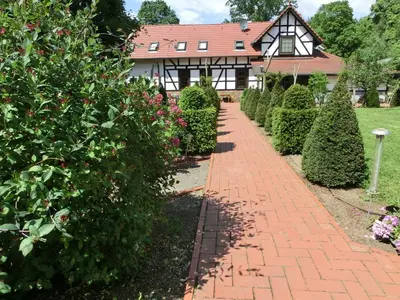 Ein Garten an der Unterkunft Luisenhof