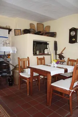 Ein Sitzbereich in der Unterkunft Apartment in Schwielochsee OT Guhlen 36012