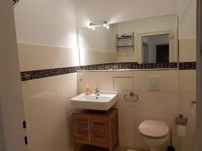 Ein Badezimmer in der Unterkunft Frankfurter Tor