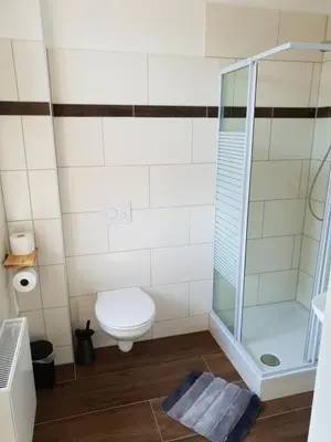Ein Badezimmer in der Unterkunft Turmklause