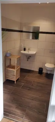 Ein Badezimmer in der Unterkunft Turmklause