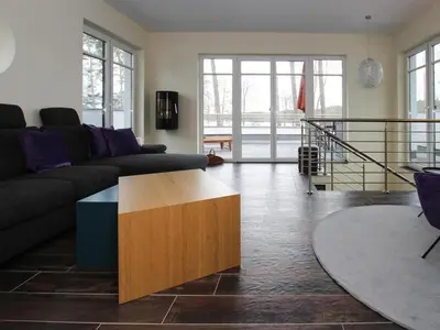 Ein Sitzbereich in der Unterkunft Villa Seeblick in Lychen