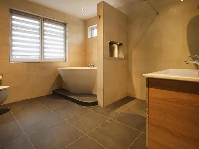 Ein Badezimmer in der Unterkunft Villa Seeblick in Lychen