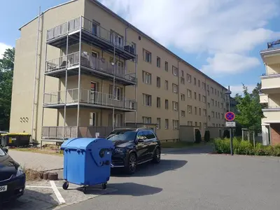 Das Gebäude in dem sich die Ferienwohnung befindet