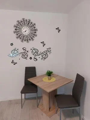 Ein Sitzbereich in der Unterkunft Ferienwohnung in Beelitz Heilstätten