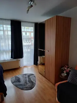 Ein Sitzbereich in der Unterkunft Business Apartment