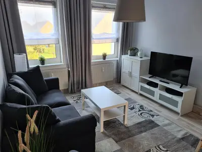 TV/Unterhaltungsangebot in der Unterkunft Ferienwohnung mit Seeblick