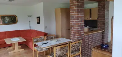 Küche/Küchenzeile in der Unterkunft Ferienwohnungen am Werbellinsee