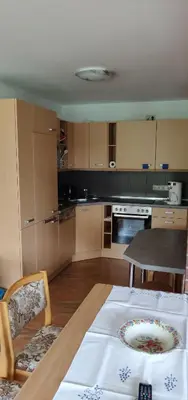 Küche/Küchenzeile in der Unterkunft Ferienwohnungen am Werbellinsee