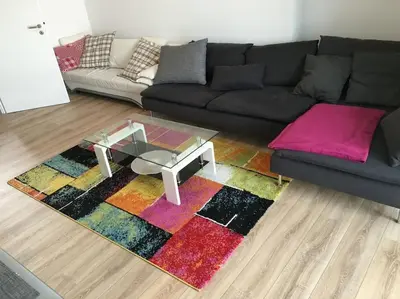 Ein Sitzbereich in der Unterkunft Cityflair Apartments