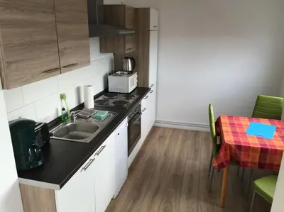 Küche/Küchenzeile in der Unterkunft Cityflair Apartments