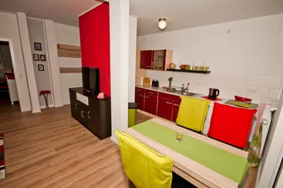 Küche/Küchenzeile in der Unterkunft Cityflair Apartments