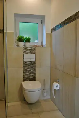 Ein Badezimmer in der Unterkunft Ferienhaus Berlin