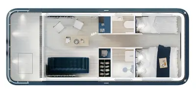 Grundriss der Unterkunft Spreeapartment MARA