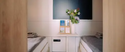 Ein Bett oder Betten in einem Zimmer der Unterkunft Spreeapartment MARA
