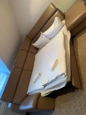 Ein Bett oder Betten in einem Zimmer der Unterkunft Hotel & Restaurant Schenk von Landsberg
