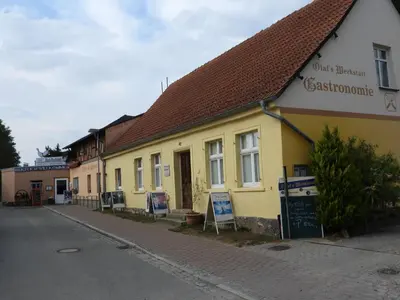 Das Gebäude in dem sich die Ferienwohnung befindet