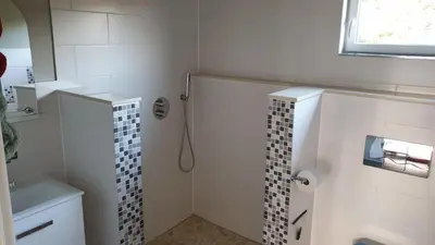 Ein Badezimmer in der Unterkunft Kranichnest