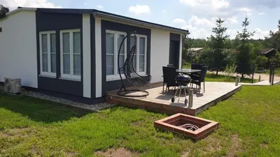 Ein Garten an der Unterkunft Kranichnest