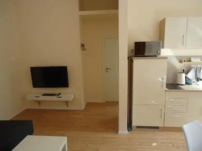 TV/Unterhaltungsangebot in der Unterkunft Ferienwohnung Gänseblümchen in Buchholz