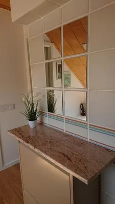 Grundriss der Unterkunft Klimatisiertes Ferienapartment an der Stadtgrenze von Berlin