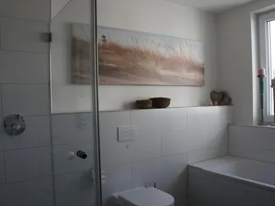 Ein Badezimmer in der Unterkunft Zum großen Zernsee am Hafen