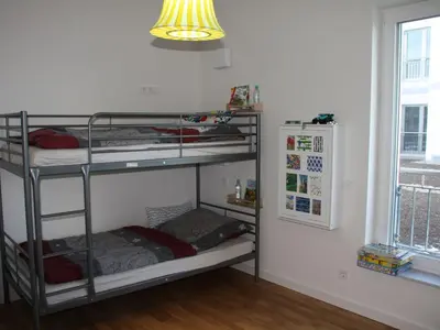 Ein Bett oder Betten in einem Zimmer der Unterkunft Zum großen Zernsee am Hafen