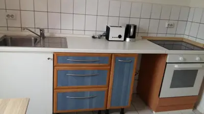Küche/Küchenzeile in der Unterkunft Natur-Freude-19p