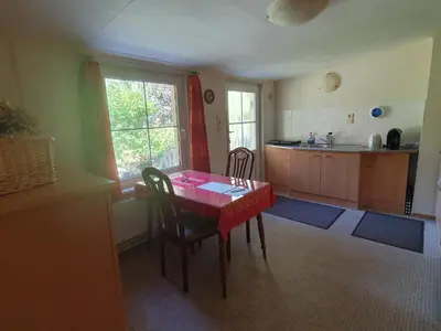 Küche/Küchenzeile in der Unterkunft Ferienwohnung am Wald