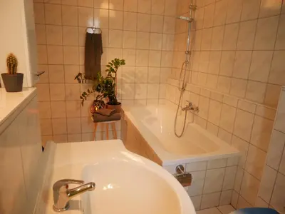 Ein Badezimmer in der Unterkunft Ferienwohnung Wusterwitz
