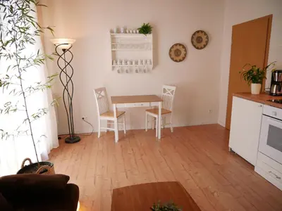 Küche/Küchenzeile in der Unterkunft Ferienwohnung Wusterwitz