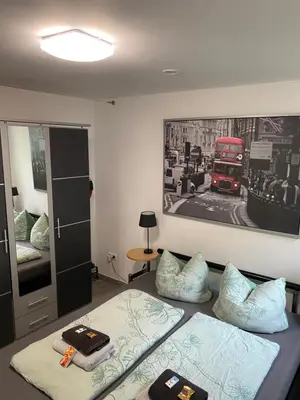 Ein Bett oder Betten in einem Zimmer der Unterkunft Zimmervermietung Berlin-Spandau