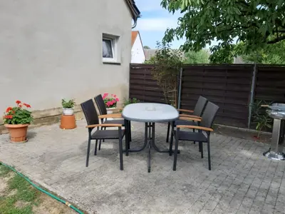 Ein Patio oder anderer Außenbereich in der Unterkunft Zur alten Sommerküche