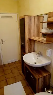 Ein Badezimmer in der Unterkunft Idylle am See